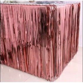 Dekoratif Püsküllü Saçak Perde Parlak 240x75cm