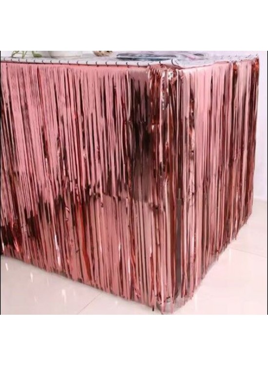 Dekoratif Püsküllü Saçak Perde Parlak 240x75cm
