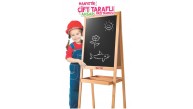 Dıy Toy Manyetik Çift Taraflı Ahşap Yazı Tahtası