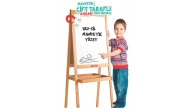 Dıy Toy Manyetik Çift Taraflı Ahşap Yazı Tahtası