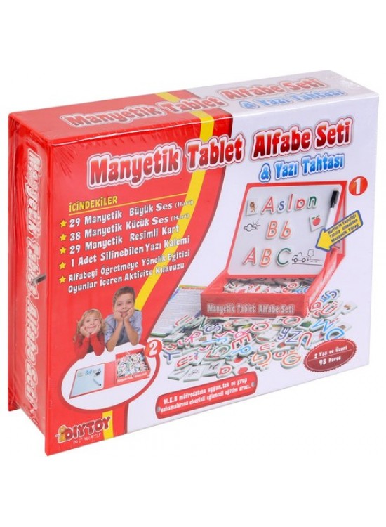 Dıy Toy Manyetik Tablet Alfabe Set
