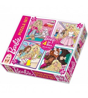 Dıy Toy Puzzle Set Barbie 4 Lü Brb1888