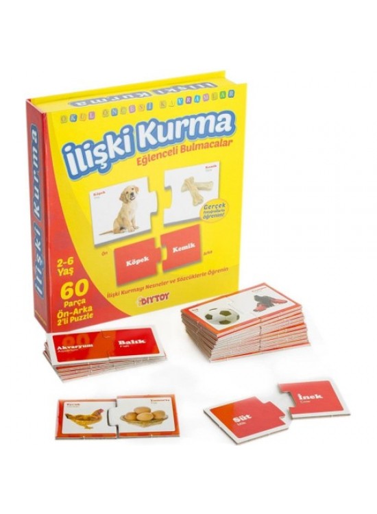 Dıytoy İlişki Kurma Eğlenceli Bulmaca 2-6 Yaş 60Pr