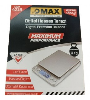 Dmax Prof Dijital Hassas Terazi 500Gr