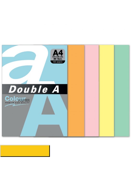 Double A Renkli Kağıt 100 LÜ A4 80 GR Altın