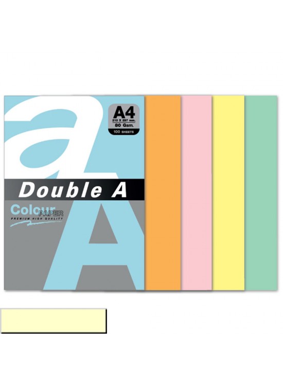 Double A Renkli Kağıt 100 LÜ A4 80 GR Pastel Fildişi