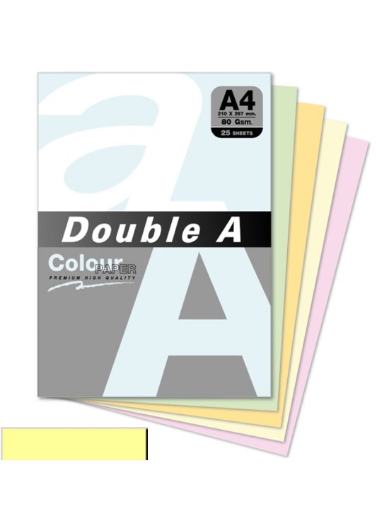 Double A Renkli Kağıt 25 Lİ A4 80 GR Pastel Cheese