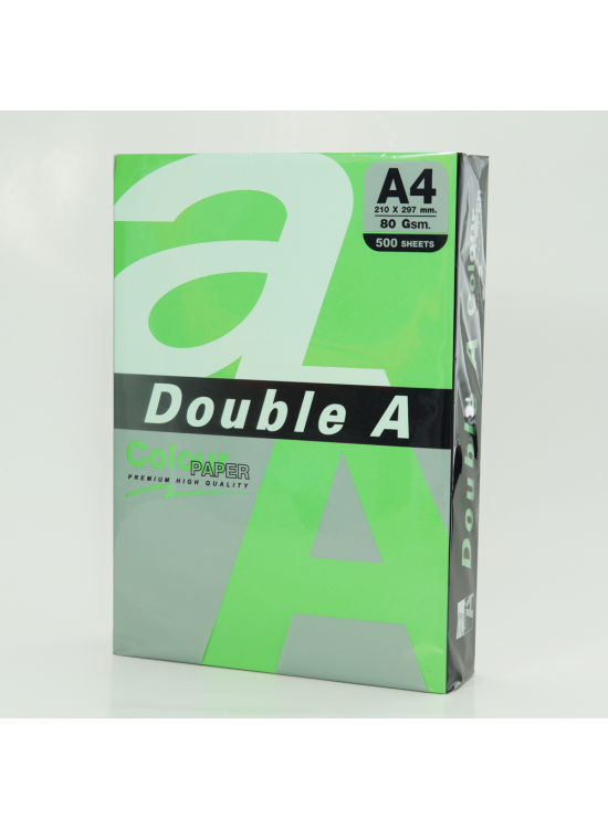 Double A Renkli Kağıt 500 LÜ A4 80 GR Papağan Yeşili