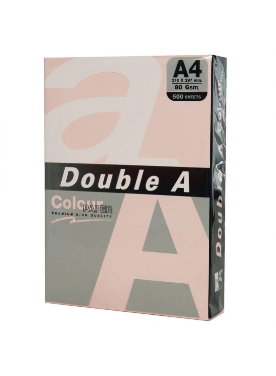 Double A Renkli Kağıt 500 LÜ A4 80 GR Pastel Flamingo