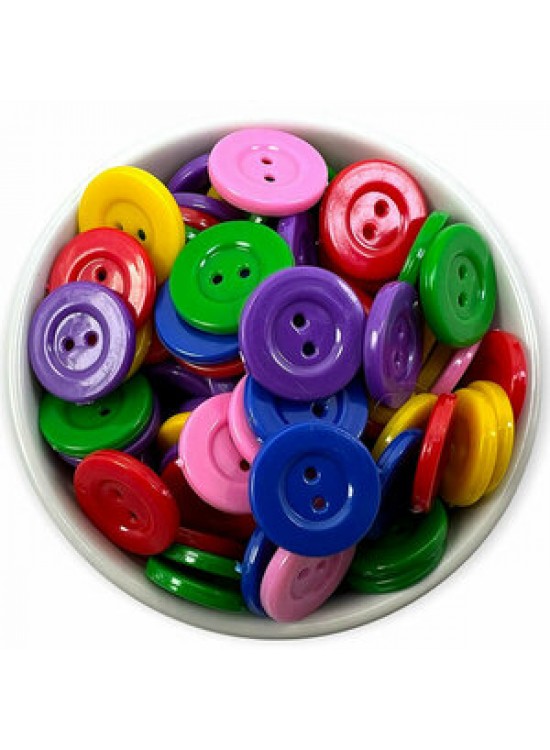 Düğme 28 Boy Plastik Simit Düğme 1000 Li 2581