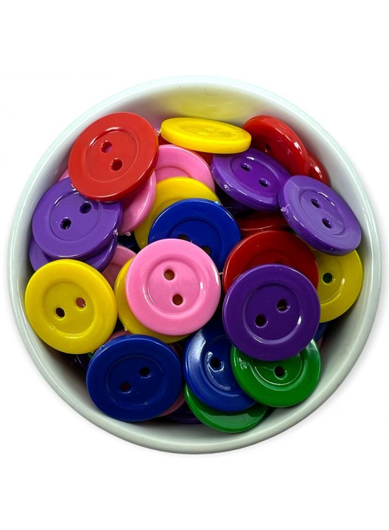 Düğme 32 Boy Plastik Simit Düğme 1000 Li 2583