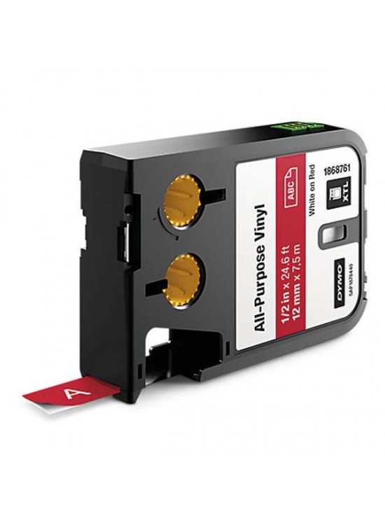 Dymo XTL Çok Amaçlı Vinil 12 MM x 7 M Kırmızı/Beyaz 1868761