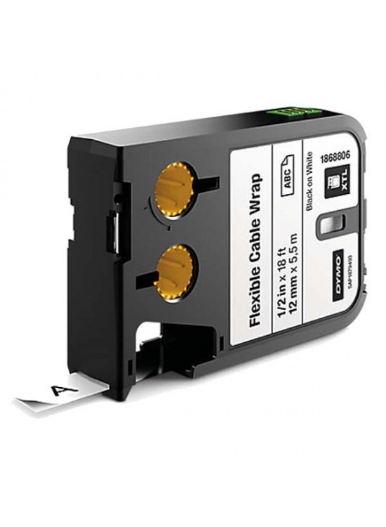 Dymo XTL Esnek Naylon Kablo Etiketi 12 MM x 5,5 M Beyaz 1868806
