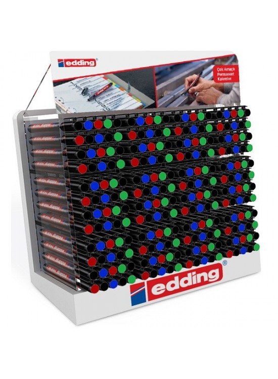 Edding Asetat Kalemi Permanent 500 LÜ Dısplay Masa Üstü