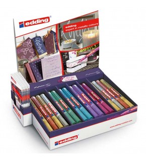 Edding Markör Dekor Boya Yuvarlak Uçlu 1-2 MM Karışık Renk ( 44 Lü Set ) ED751D4499