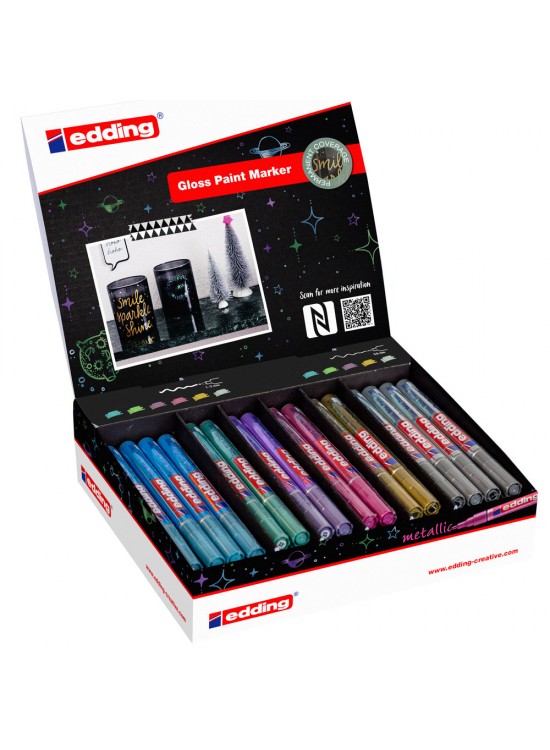 Edding Markör Dekor Boya 44 LÜ Stand Karışık 52.204 E-751/780