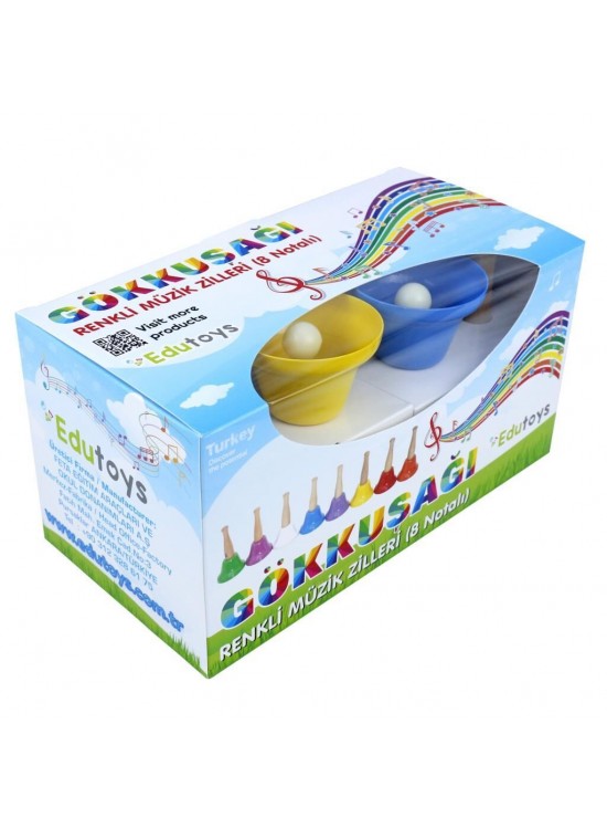 Edutoys Gökkuşağı Renkli Müzik Zilleri 8 Nota