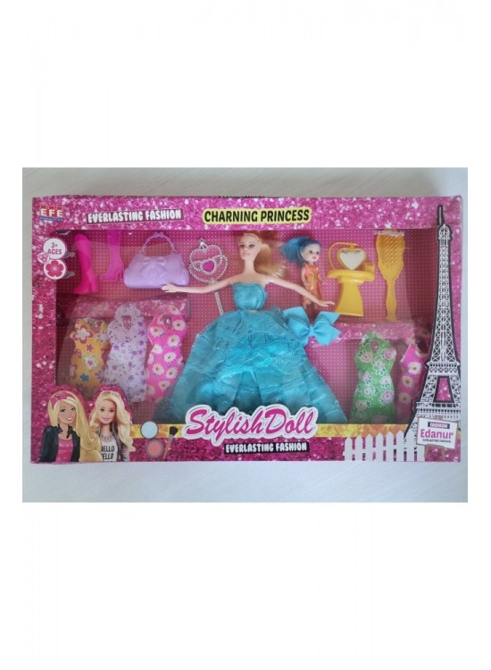 Efe Toys Edanur Pusetli Aksesuarlı Bebek