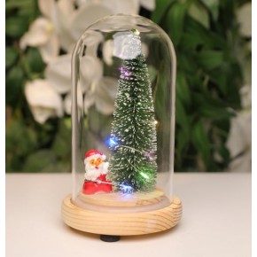 Ledli Cam Küre Merry Christmas Yıldızlı - S.Eşy