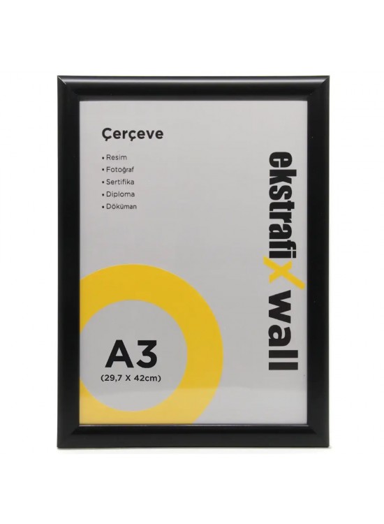 Ekstrafix Çerçeve A3 22 Lik Siyah Fix-çs06