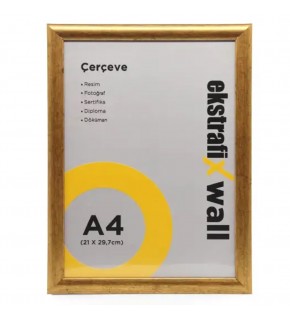 Ekstrafix Çerçeve A4 22 Lik Altın Fix-ça05