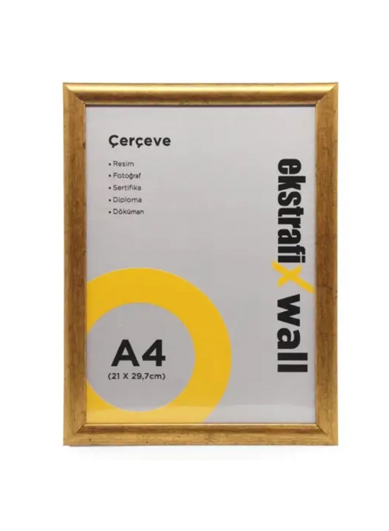 Ekstrafix Çerçeve A4 22 Lik Altın Fix-ça05