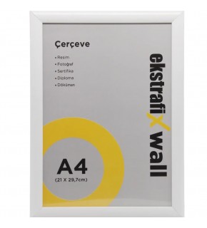 Ekstrafix Çerçeve A4 22 Lik Beyaz Fix-çb04