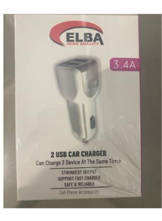 ELB28-AR3P ELBA 3.4A  2USB ARAÇ BAŞLIK