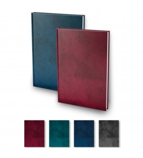 Elma Sert Kapak Defter Mermer Desen Ciltli 20x28 200 YP Çizgili