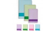 Elma Spiralli Sert Kapak Defter Pastel 17x24 120 YP Kareli