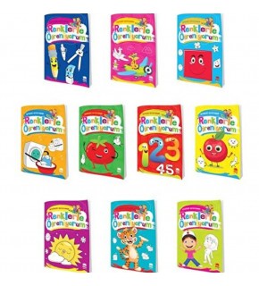 Ema Renklerle Öğreniyorum Boyama 1-10/Emaçocuk