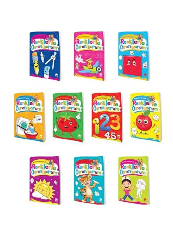 Ema Renklerle Öğreniyorum Boyama 1-10/Emaçocuk
