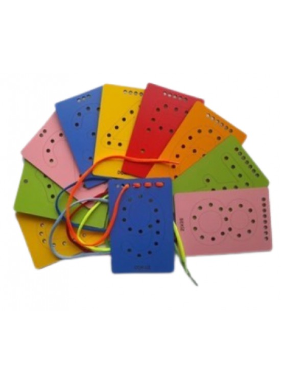 Esmay Ahşap İp Geçirme Etkinlik Rakam 10X15 10 lu
