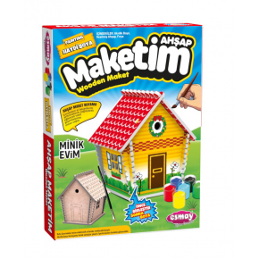 Ahşap Maket Boyama Minik Evim 3066