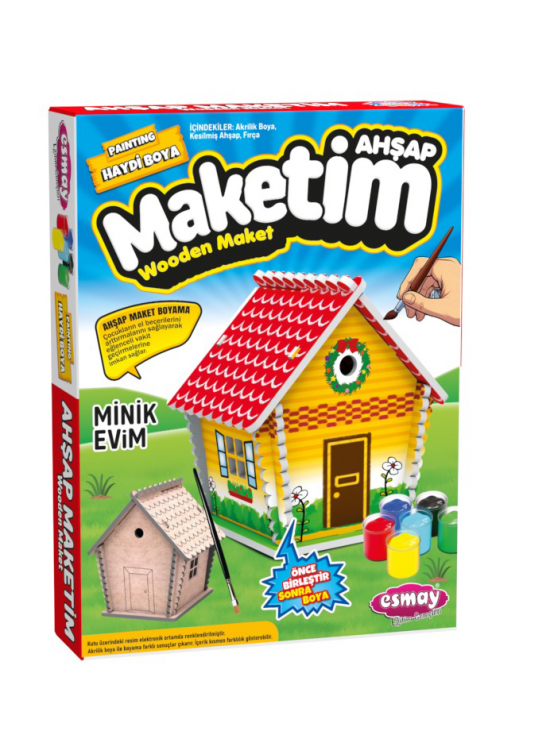 Ahşap Maket Boyama Minik Evim 3066