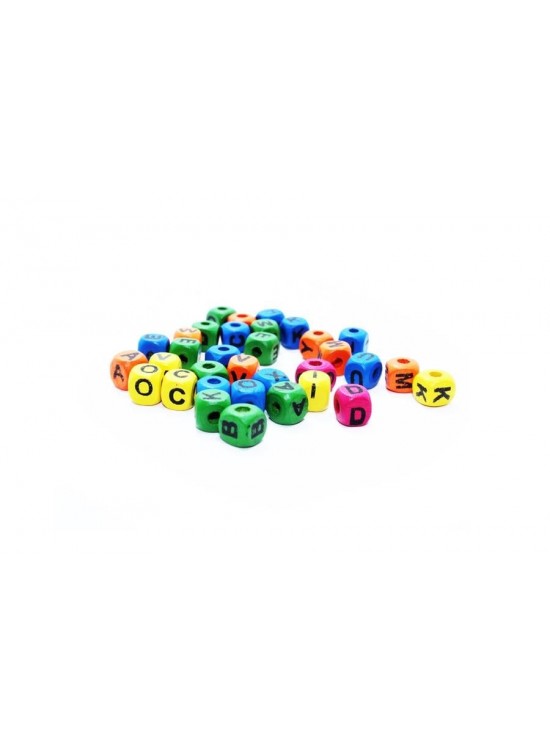 Harf Zar Renkli 10mm Kare Kutu