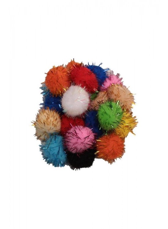 Esmay Simli Ponpon 3Cm Askılı 12 Li
