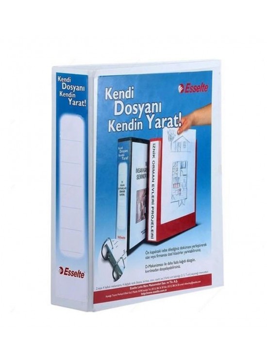 Esselte Sunum Klasörü 2 Halkalı 50 MM Beyaz 4656521 01