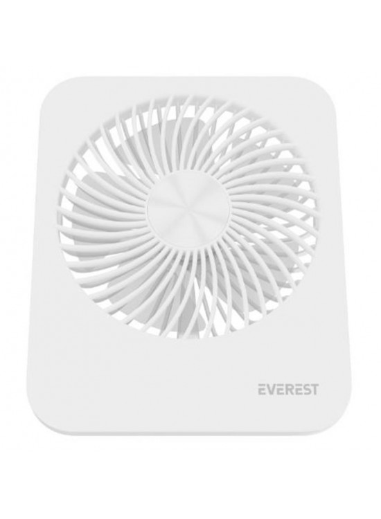 Everest EFN-601 Beyaz 2000mAh 4 Kademeli 4000RPM Hız Metal Ayak Masaüstü Usb Fan