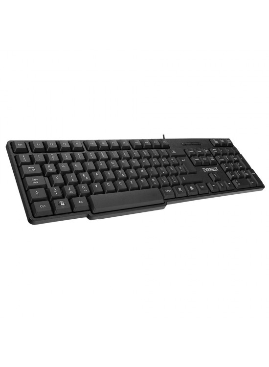 Everest KB-517UF Siyah USB F 2mt Kablo Uzunluğu Standart Klavye