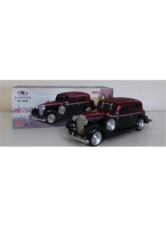 EVERTON RT-1960 Kırmızı Arabalı  Bluetooth Fm-Usb-Tf-Aux Şarjlı Nostaljik Radyo