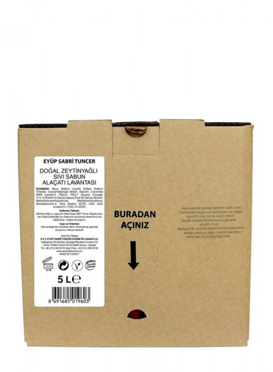 Eyüp Sabri Tuncer Zeytinyağlı Sıvı Sabun Okyanus 5lt Bag In Box Endüstriyel