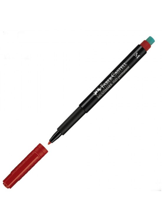 Faber-Castell Asetat Kalemi Permanent M Seri Kırmızı 15 25 21 (1 Adet)