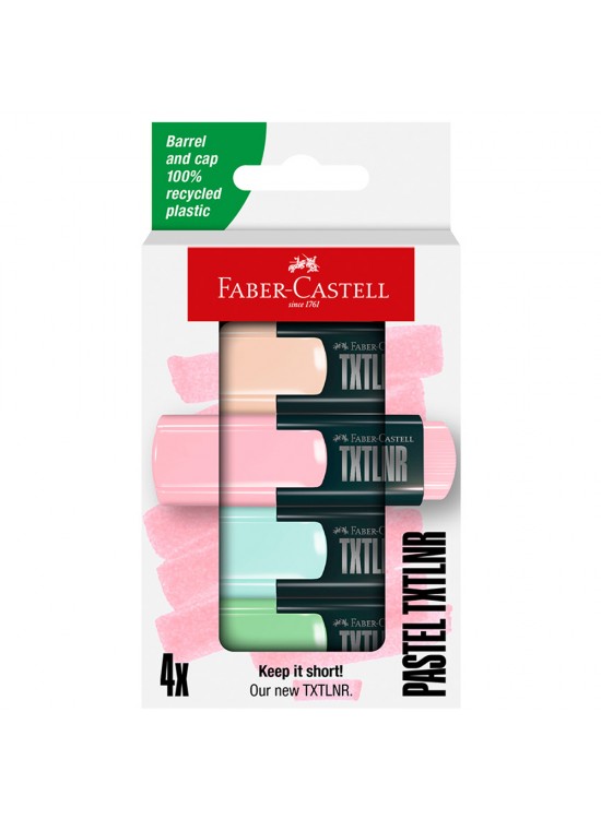 Faber-Castell Fosforlu Kalem Mini Textliner Pastel 4x 5030 154214