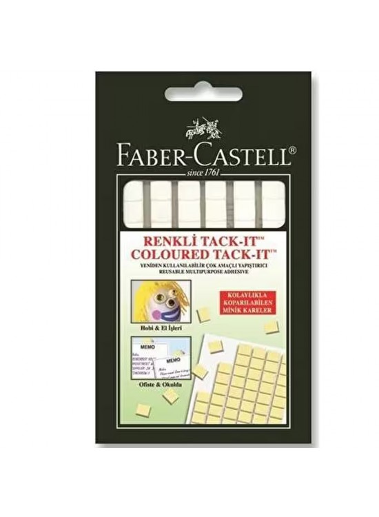 Faber-Castell Hamur Yapıştırıcı Tack-it 50 Gr Beyaz 5130 187064 (1 Adet)