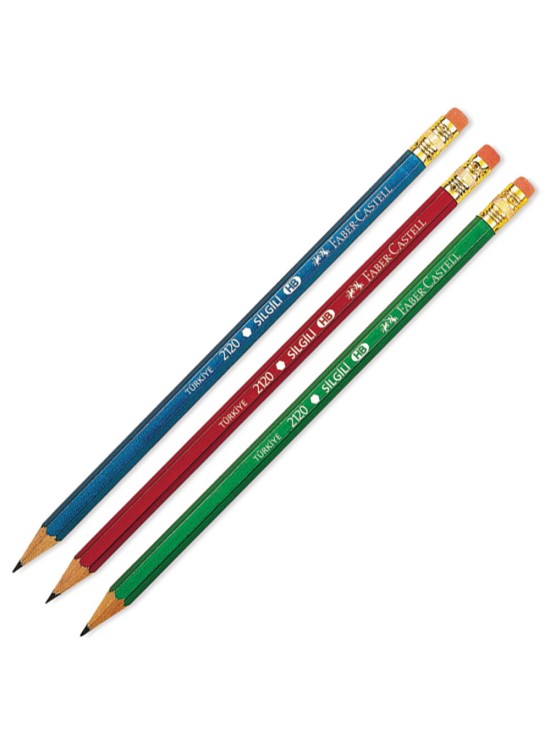 Faber-Castell Kurşun Kalem 2120 Köseli Silgili 2120 (1 Adet)