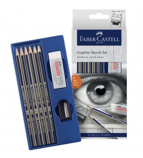 Faber-Castell Kurşun Kalem Dereceli Goldfaber Çizim Set 5165 000000