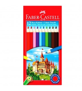 Faber-Castell Kuru Boya Red Line Karton Kutu Tam Boy 12 Lİ 5171 116312