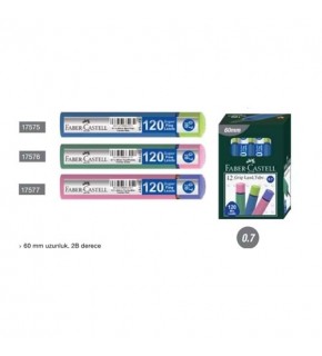 Faber-Castell Min Grip Soft T, Tit Duman Mavisi 0.7 MM 5030 127750 (1 Adet)