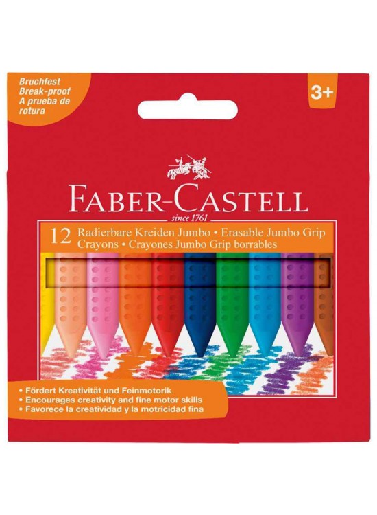 Faber-Castell Mum Boya Grıp Jumbo 12 Renk 5281 122540
